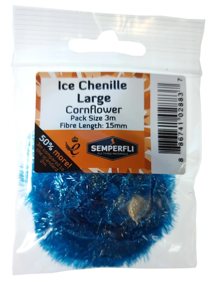 Ice Chenille Cornflower Large 