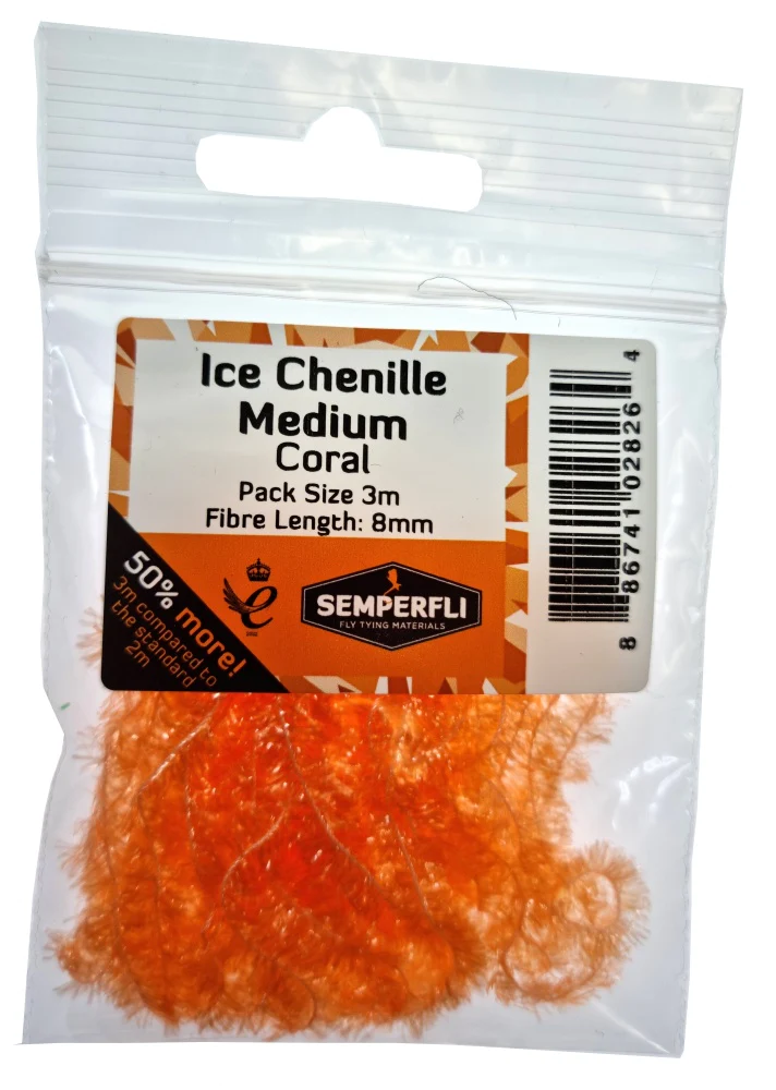 Ice Chenille Coral Medium 