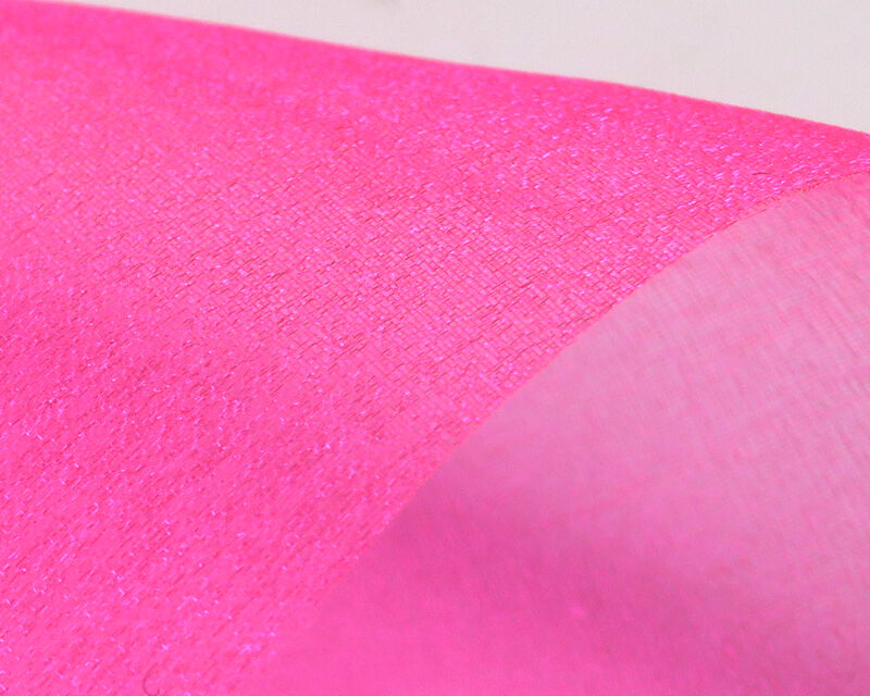 Hareline Sparkle Organza Neon Pink
