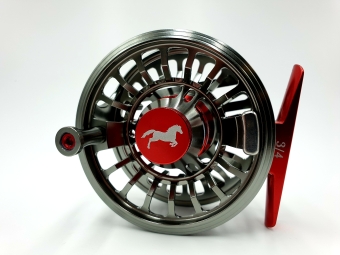 FLC Stallion 5/6 Reel Gunsmoke Metallic Red 