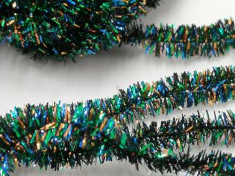 4 mm Synthetic Peacock Herl Black