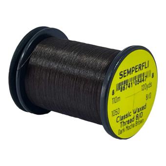 Classic Waxed Thread 8/0 Dark Mocha Brown
