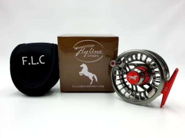 FLC Stallion 7/8 Reel Gunsmoke Metallic Red