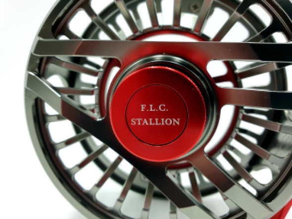 FLC Stallion 5/6 Reel Gunsmoke Metallic Red