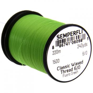 Classic Waxed Thread 6/0 Fluoro Green