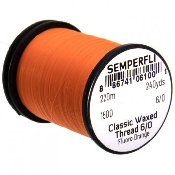 Classic Waxed Thread 6/0 Fluoro Orange 