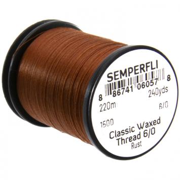 Classic Waxed Thread 6/0 Rust 