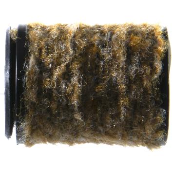 Dry Fly Polyyarn Mottled Black & Golden Olive