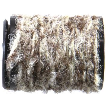 Dry Fly Polyyarn Mottled Brown & Cream