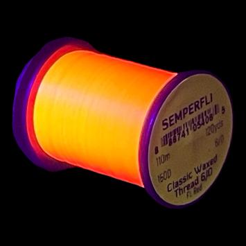 Classic Waxed Thread 6/0 Fluo Red 110 meter