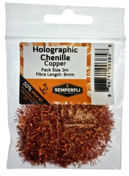 Holographic Chenille Copper 8 mm