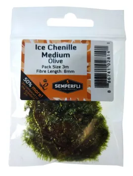 Ice Chenille Olive Medium