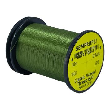 Classic Waxed Thread 6/0 Medium Olive 110 meter