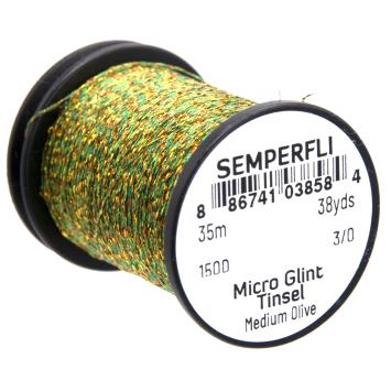 Micro Glint Nymph Tinsel Medium Olijf